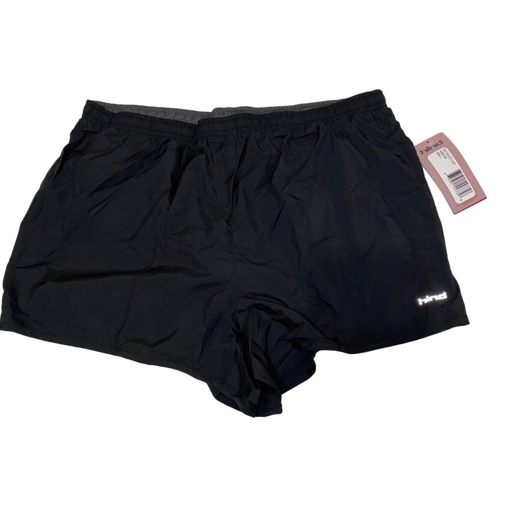 Hind Womens Black Performance Shorts Liner Drawstring Hidden Pocket, Size XS NWT